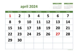 Kalender April 2024 Niederlande 03