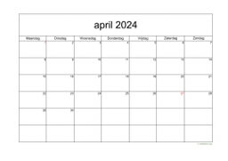 Kalender April 2024 Niederlande 05