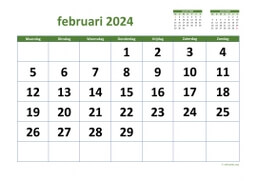 Kalender Februari 2024 Niederlande 03
