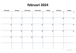 Kalender Februari 2024 Niederlande 04