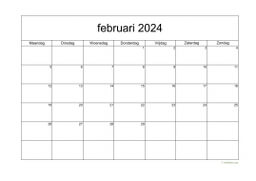 Kalender Februari 2024 Niederlande 05