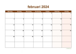 Kalender Februari 2024 Niederlande 06