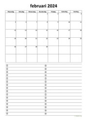 Kalender Februari 2024 Niederlande 07