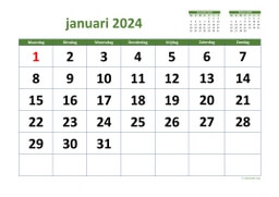 Maandkalender 2024 Niederlande 03