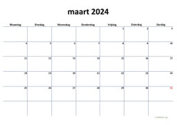 Kalender Maart 2024 Niederlande 04