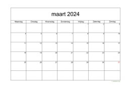 Kalender Maart 2024 Niederlande 05