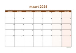 Kalender Maart 2024 Niederlande 06