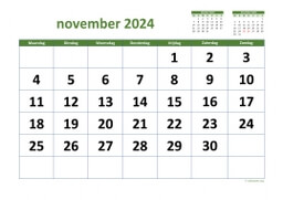 Kalender November 2024 Niederlande 03