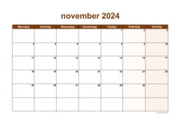 Kalender November 2024 Niederlande 06