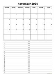 Kalender November 2024 Niederlande 07