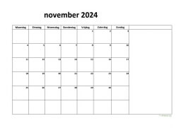 Kalender November 2024 Niederlande 08