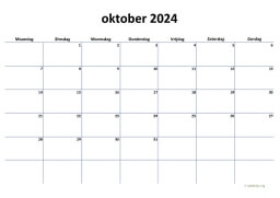 Kalender Oktober 2024 Niederlande 04