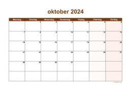 Kalender Oktober 2024 Niederlande 06