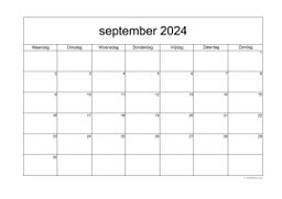 Kalender September 2024 Niederlande 05
