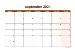 Kalender September 2024 Niederlande 06