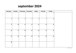 Kalender September 2024 Niederlande 08