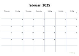 Kalender Februari 2025 Niederlande 04