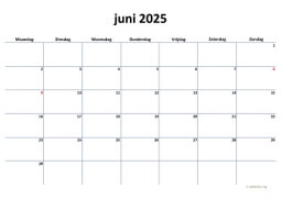 Kalender Juni 2025 Niederlande 04