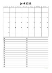 Kalender Juni 2025 Niederlande 07