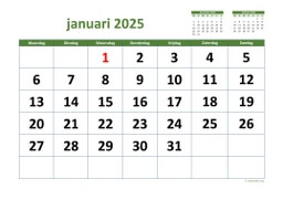 Kalender 2025 Niederlande mit Feiertagen | Wikidates.org