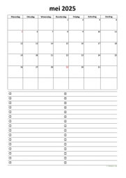 Kalender Mei 2025 Niederlande 07