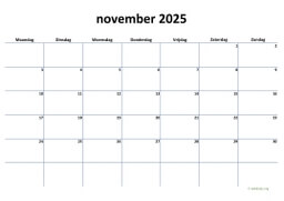 Kalender November 2025 Niederlande 04