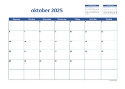 Kalender Oktober 2025 Niederlande 02