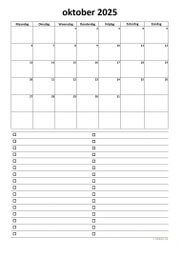 Kalender Oktober 2025 Niederlande 07