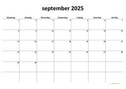 Kalender September 2025 Niederlande 04