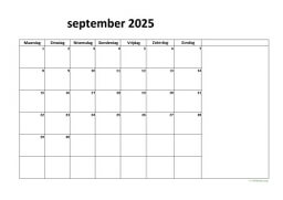 Kalender September 2025 Niederlande 08
