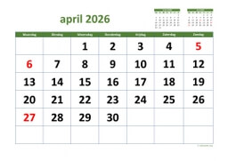 Kalender April 2026 Niederlande 03