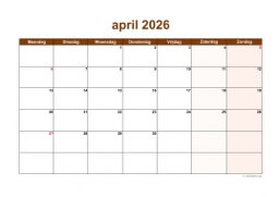 Kalender April 2026 Niederlande 06