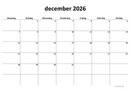 Kalender December 2026 Niederlande 04