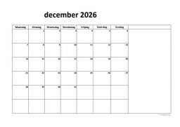 Kalender December 2026 Niederlande 08