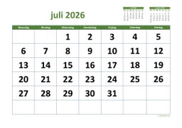 Kalender Juli 2026 Niederlande 03