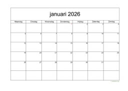 Maandkalender 2026 Niederlande 05