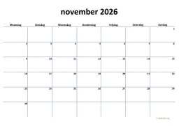 Kalender November 2026 Niederlande 04