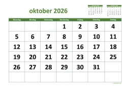 Kalender Oktober 2026 Niederlande 03