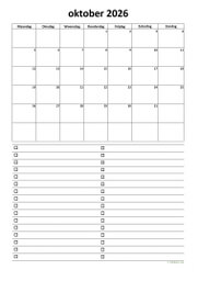 Kalender Oktober 2026 Niederlande 07