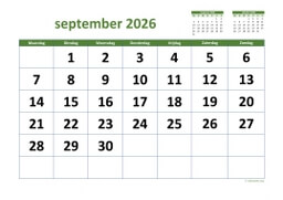 Kalender September 2026 Niederlande 03