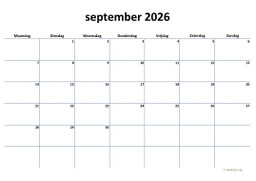 Kalender September 2026 Niederlande 04
