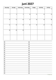 Kalender Juni 2027 Niederlande 07