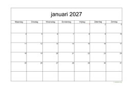 Maandkalender 2027 Niederlande 05