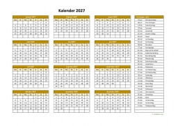 Kalender 2027 Niederlande 03