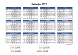 Kalender 2027 Niederlande 05