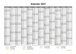 Kalender 2027 Niederlande 08