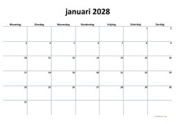Maandkalender 2028 Niederlande 04