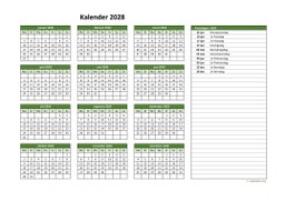 Kalender 2028 Niederlande 02