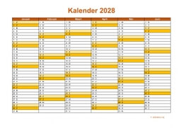 Kalender 2028 Niederlande 09