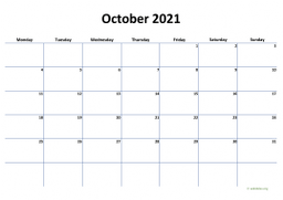 Calendar October 2021 for UK 04
